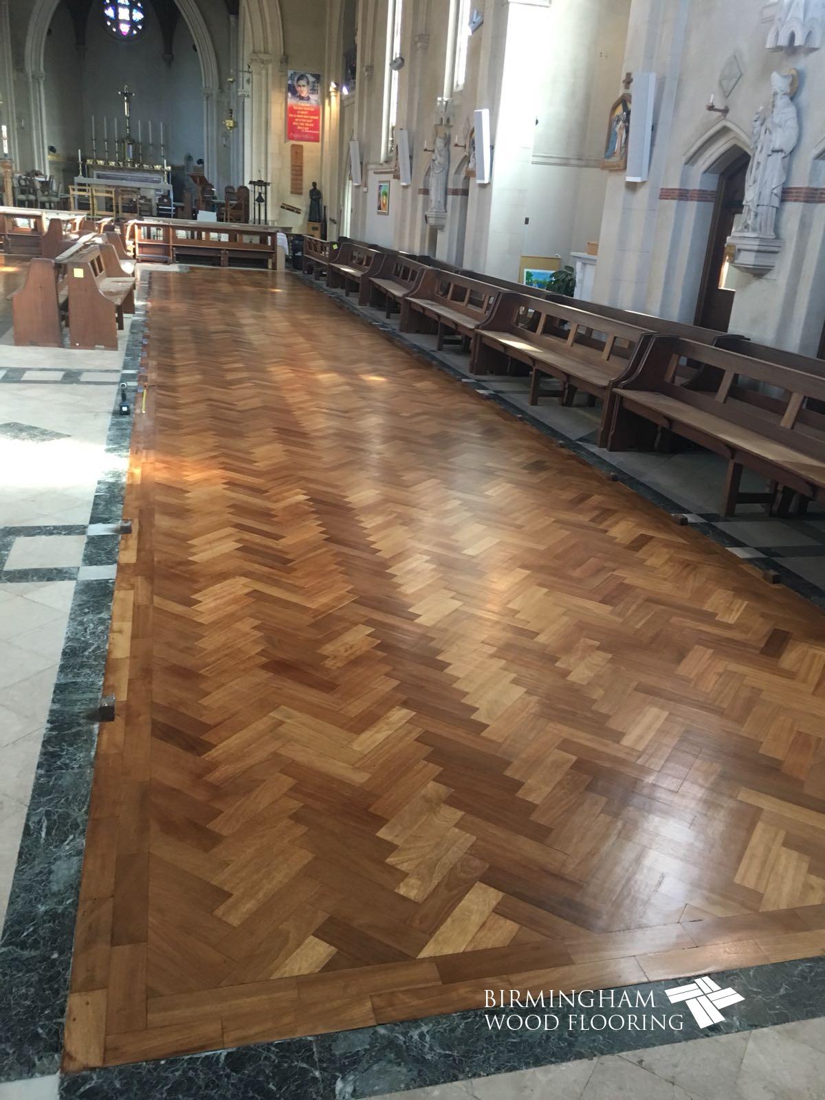 Church Floor Sanding and Sealing, Olton Friary, Solihull